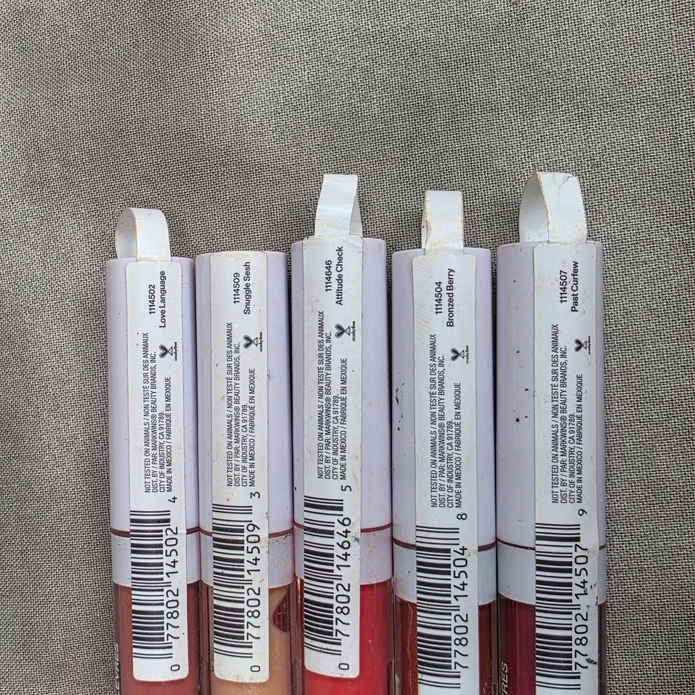 (X5) Wet n Wild MegaSlicks Lip Gloss, Assorted Colors .07 fl oz each